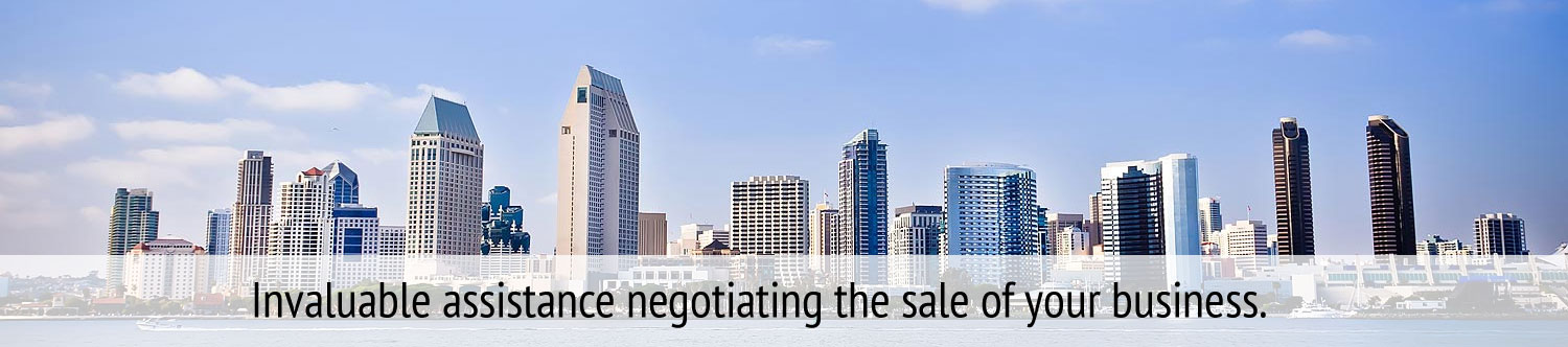 Invaluable assistance negotiating the sale of your business